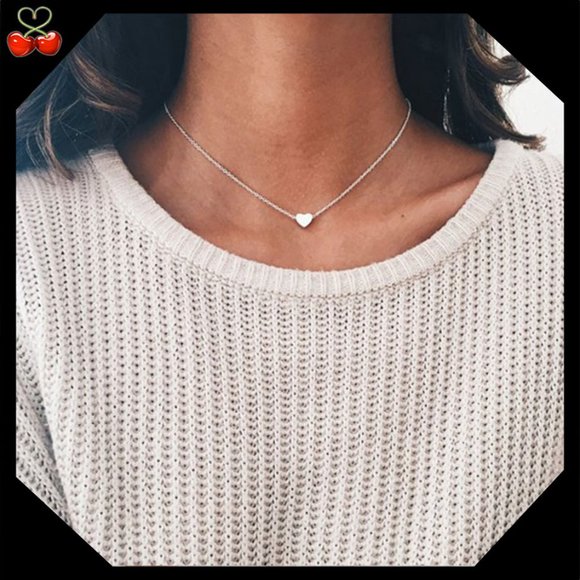 Mary's Cherries Boutique Jewelry - 2/$25🍒 LOVE ME Dainty Heart Choker